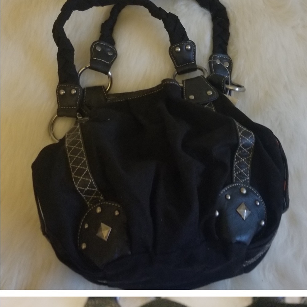 Kenneth Cole Reaction Hobo Bag Purse Black New